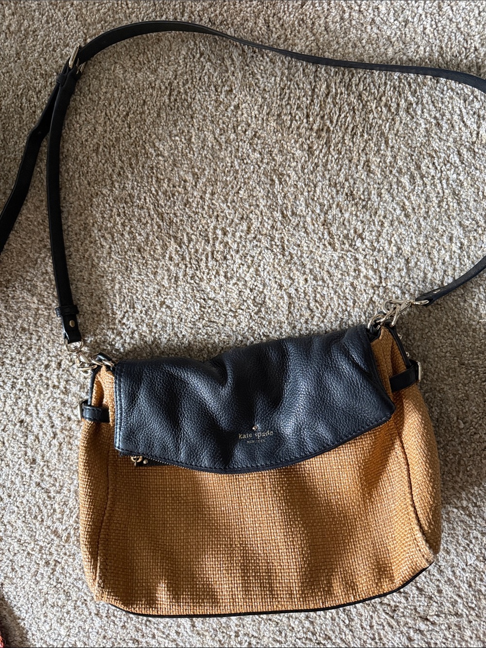 Kate Spade Two-Tone Black & Tan Crossbody Bag